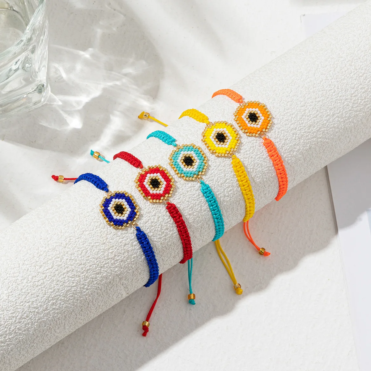 Браслет из бисера Оригинальность Округлание Ручное вязание Глаз дьявола