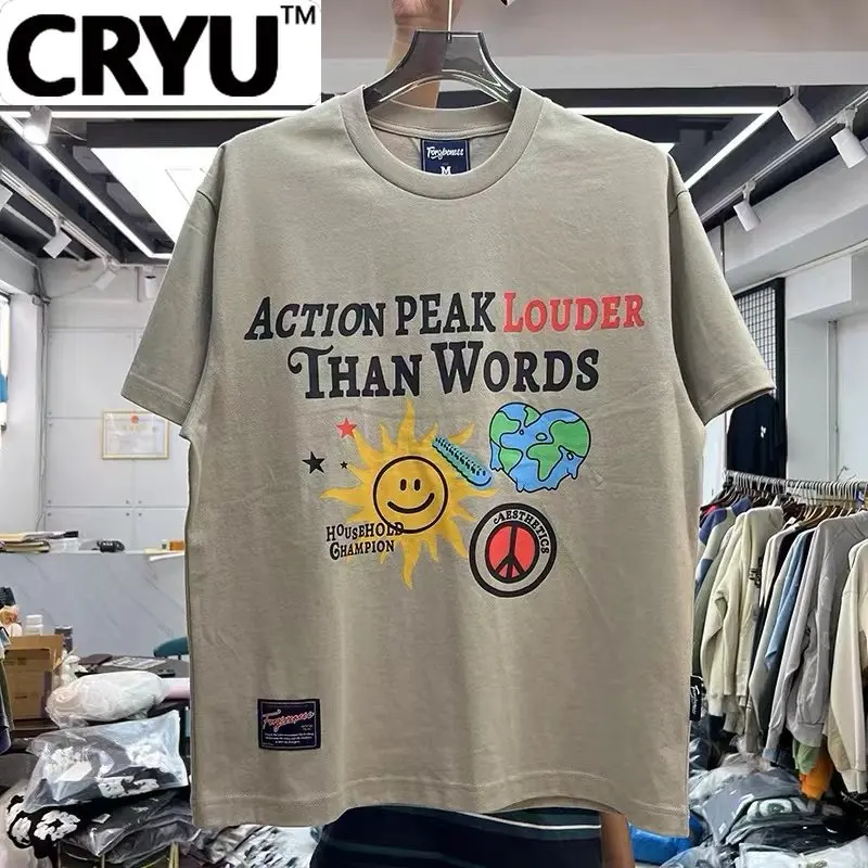 

CRYU Fun Футболка с коротким рукавом и принтом Love Earth