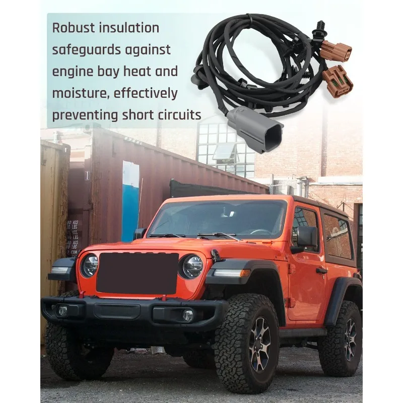 Фото Передний жгут проводов 68336462AE для Jeep Wrangler 2018-2022 и Gladiator 2020-2022 №2