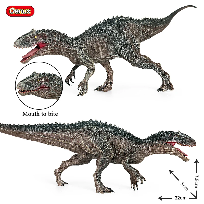 Oenux Jurassic Dinosaur Brinquedo Savage Indominus Rex Indoraptor Velociraptor Action Figures Animals Model Collection Kid Toy images - 6