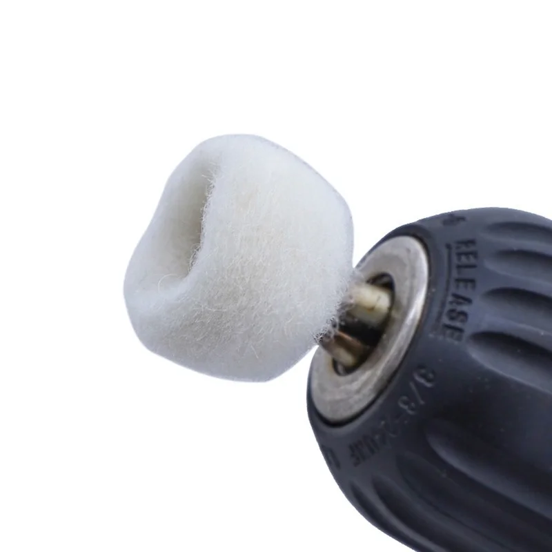 Fine Shank Wool Polishing Head Grinding Jewelry Metals Wheels Buffing Felt QSTEXPRESS Rotary Tool Accessories images - 6