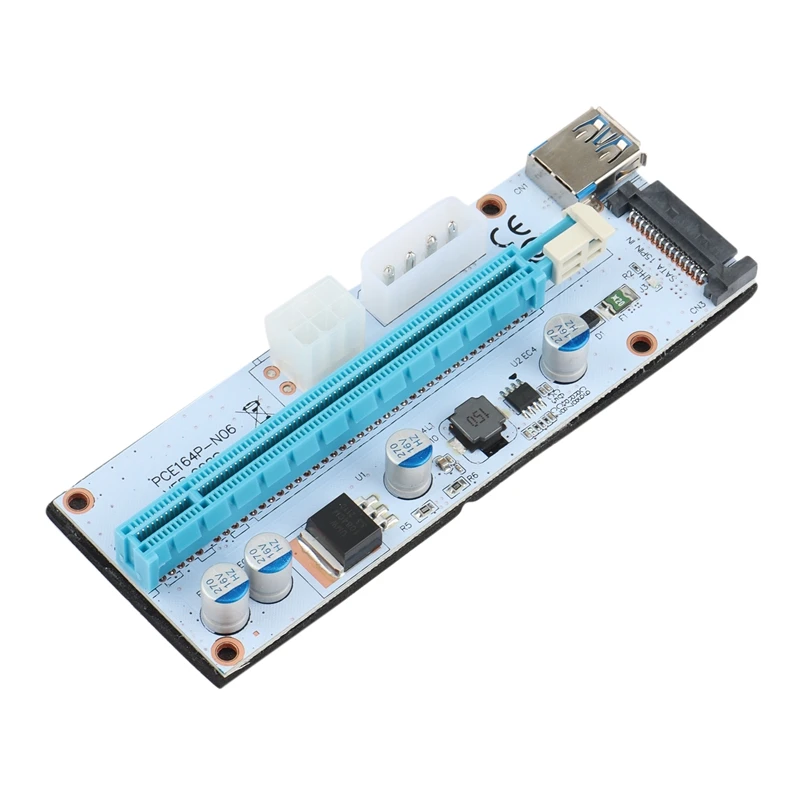 Видеокарта VER008S PCI-E с 1X на 16X 3 адаптер для майнинга USB 0 кабель-удлинитель 10 шт.