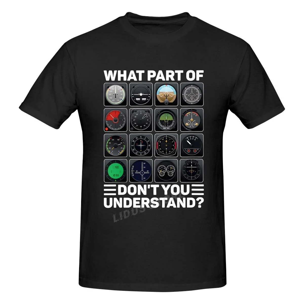 

Airline Aircraft Airplane Pilot Tools Instruments T Shirts Graphic Cotton Streetwear Short Sleeve Birthday Gifts T-shirt Men