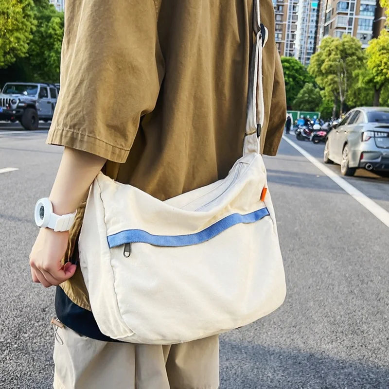 

Женская холщовая сумка-хобо из хлопчатобумажной ткани в стиле унисекс