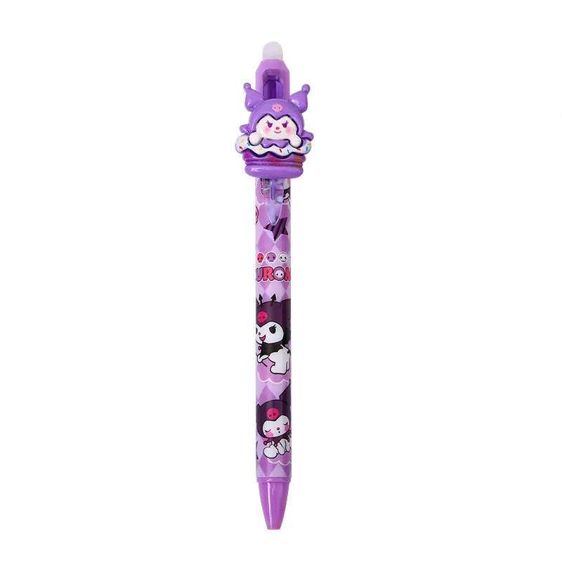 zmazywalny długopis żelowy Sanrio 36Pcs Kawaii My Melody Hello Kitty Kuromi Erasable Blue 0.5mm Paster Press The Pen Przyjaciel Prezent urodzinowy
