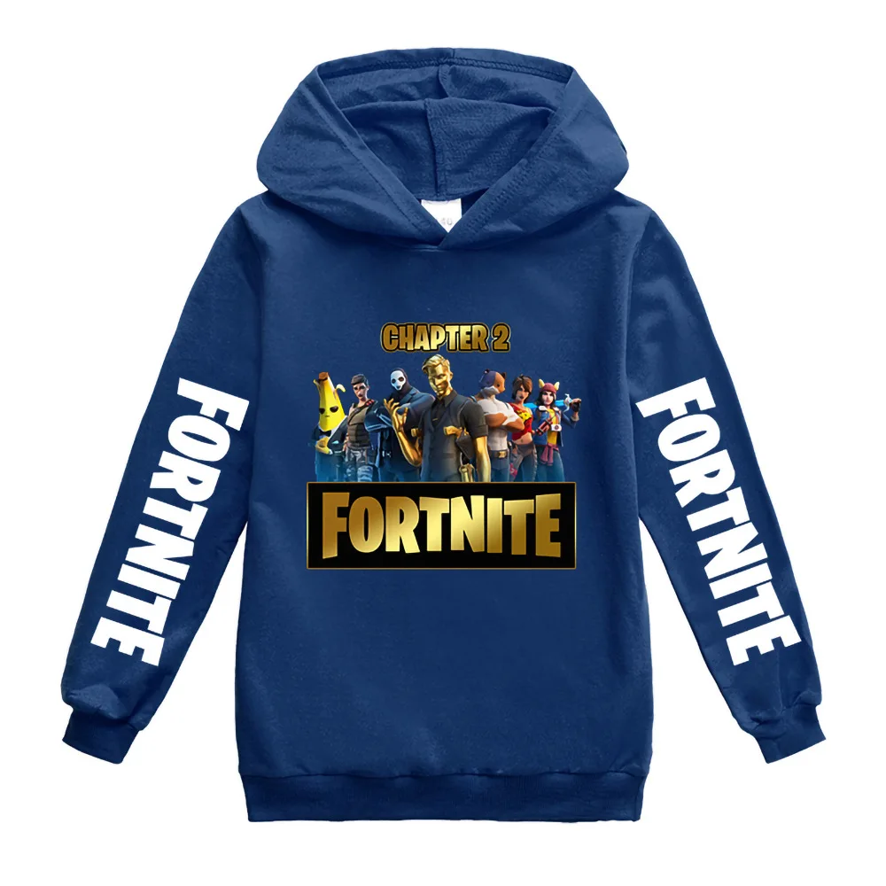 Детские толстовки для мальчиков FORTNITE толстовка с капюшоном хлопковые весенняя