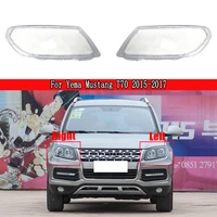 transparent headlight glass shell lamp shade headlamp lens cover for yeam mustang t70 2015 2017 car replacement auto shell