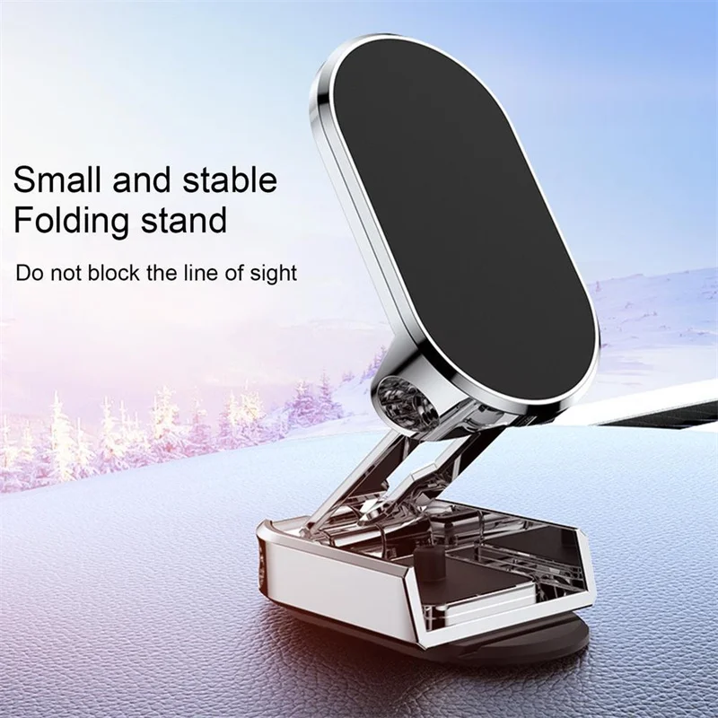 

Universal Auto Car Folding Metal Magnetic Double Damping 360° Rotation Phone Holder
