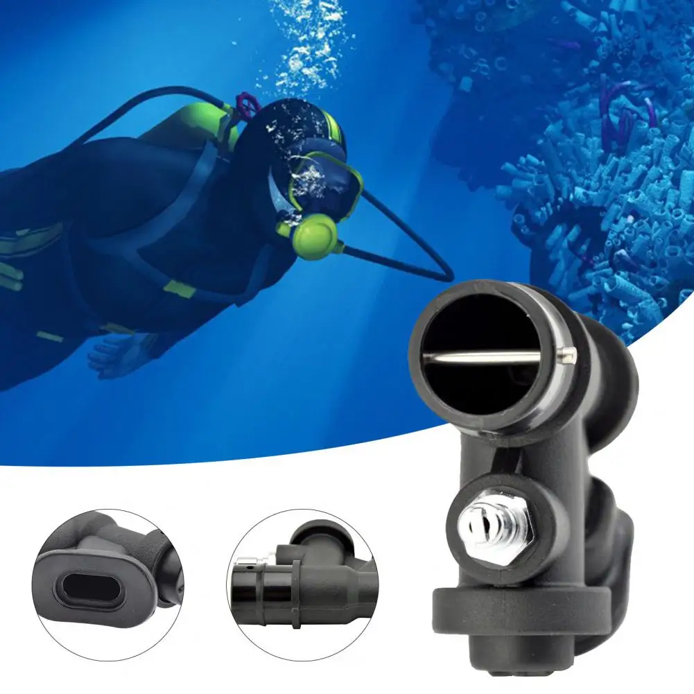 

Useful Inflation Valve K-Shaped Black Portable BCD Power Inflator Long Service Life BCD Power Inflator for Water Activity