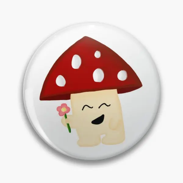

Настраиваемая мягкая булавка с цветком в виде человека-гриба, модная Подарочная булавка для одежды, креативный декоративный значок для влю...