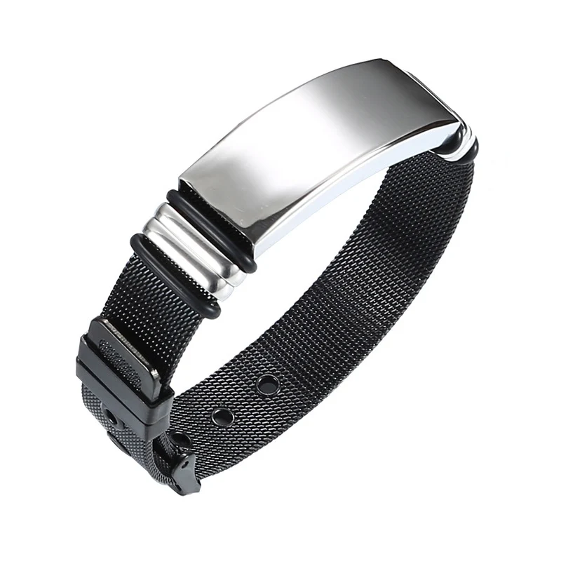 SOS телефон номер Индивидуальный Буквенный логотип ID браслеты звеньевые цепи из