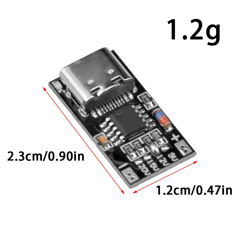 USB-C PD Trigger Board Module PD/QC Decoy Board Fast Charge USB Type-c to 9V 12V High Speed Charger Power Delivery Boost Module images - 6