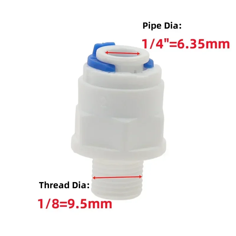 

Быстрый разъем для фильтра для воды 1/4 дюйма, 3/8 дюйма, наружная резьба 1/2 дюйма, 3/4 дюйма, прямые разъемы с внутренней резьбой, фитинг для фильтра для воды RO
