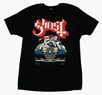 ghost classic car black t shirt large new