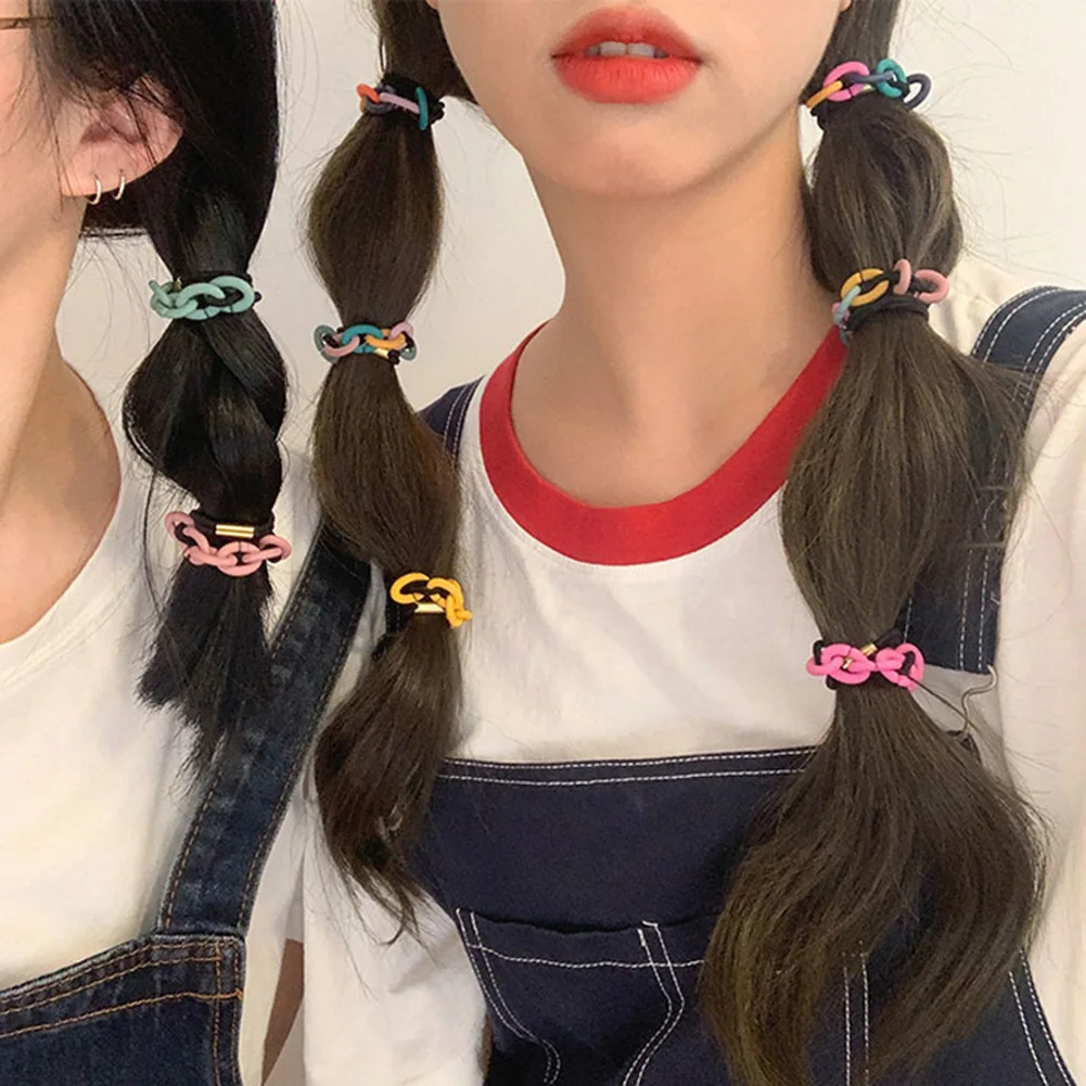 

New Korea Women Hair Ropes Temperament Hair Bands Elastic Rubber Band Ponytail Holder Gum For Hair Ties Scrunchies Hairband