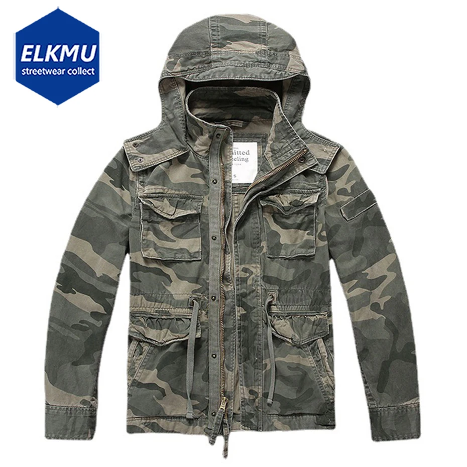 

Мужская камуфляжная куртка с капюшоном в стиле милитари, повседневные мужские хлопковые камуфляжные куртки