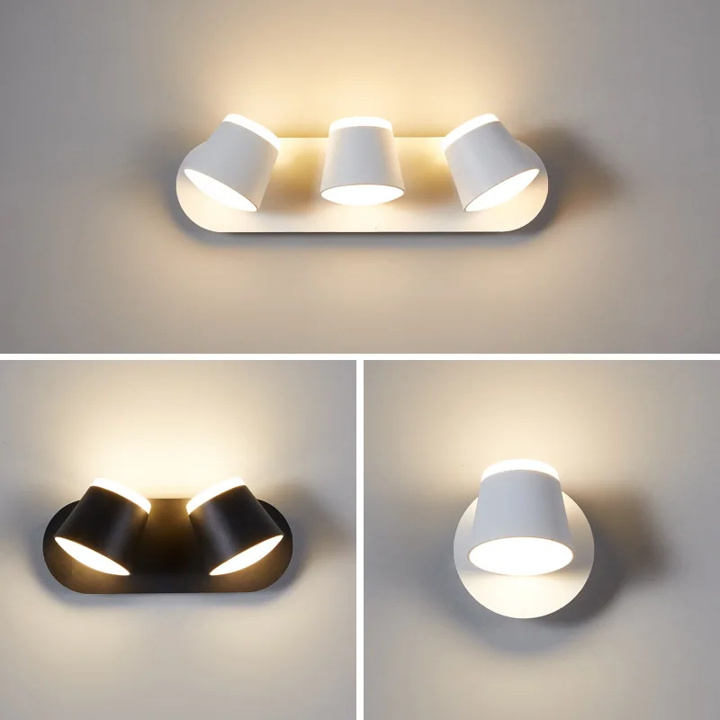 

Home Decor Aluminum Bedroom Bracket Light Bedside Wall Light USB5V 2.1A Modern Wall Lamps Household Living Room Reading Lamp