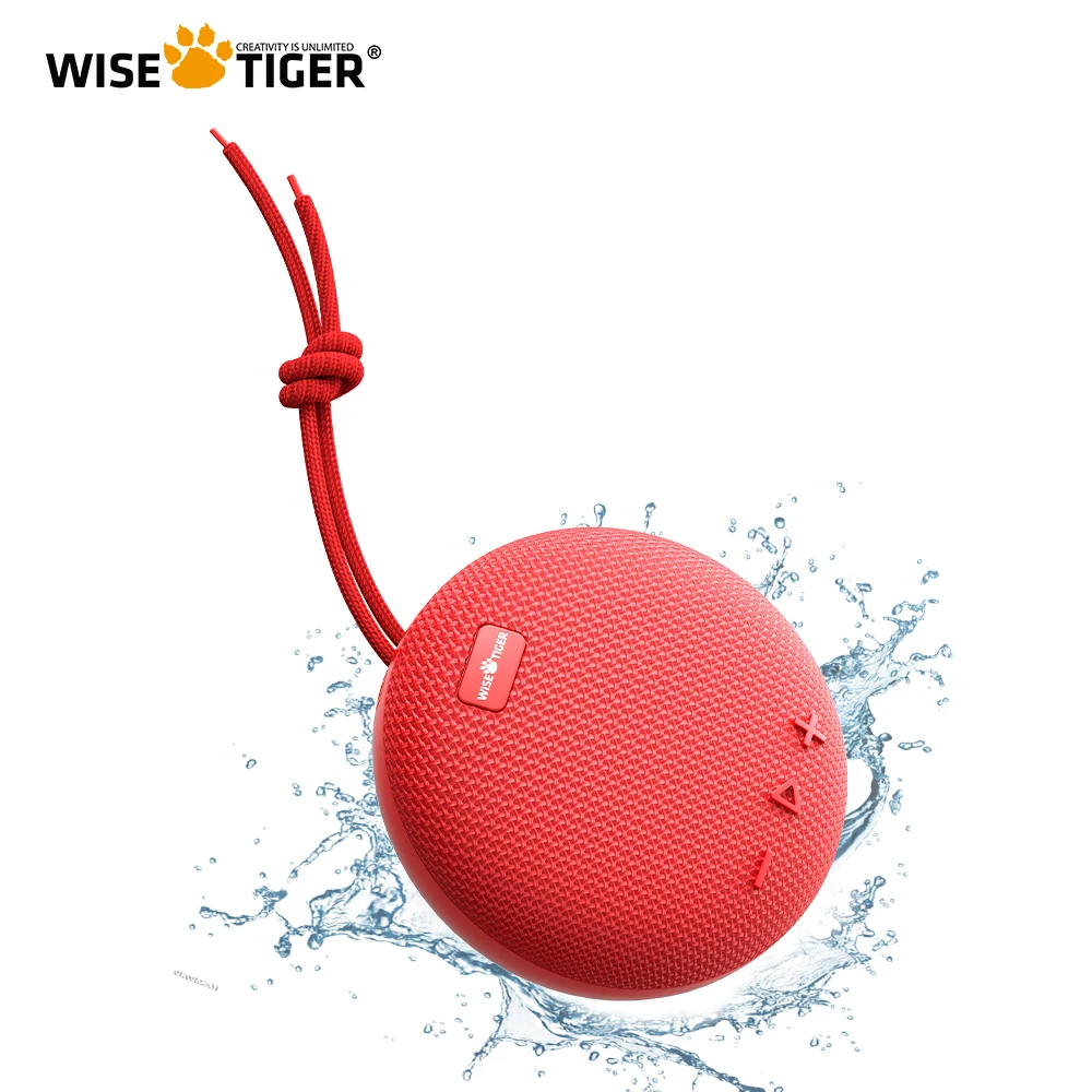 

WISETIGER Mini Outdoor Bluetooth Speaker Portable Sports Sound Box IPX7 Waterproof Wireless Stereo Bass Boost Mini BT5.0 Speaker