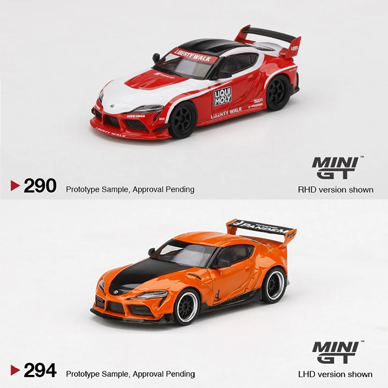 

MINI GT 1:64 Pandem GR Supra V1.0 Alloy Model Car Die-cast Vehicle - #290 & 294 LHD