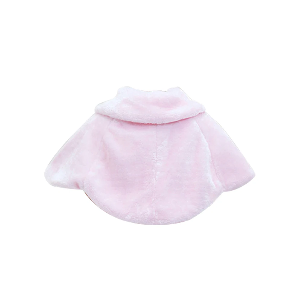 

Girls Shawl Cape Sweet Style Coat Collocation Beautiful Keep Warm Outdoor Shrug Outerwear Birthday Gift for Kids Pink S