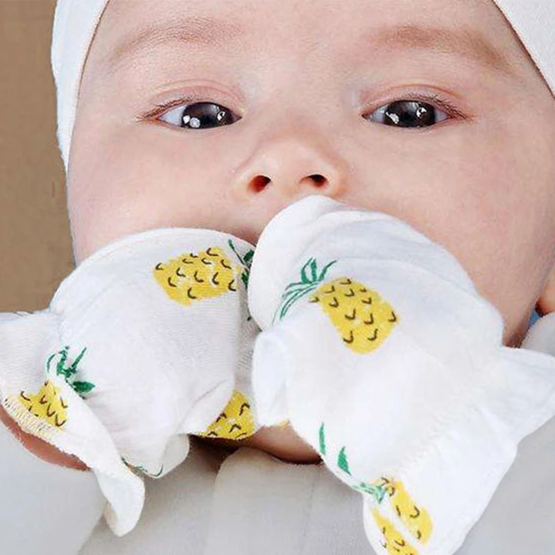 

15 Pairs Baby Anti Scratching Soft Cotton Gloves Newborn Protection Face Handguard No Scratch Mittens Infants Supplies