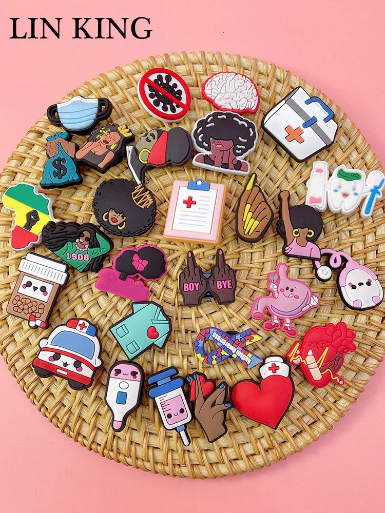 

Kawaii Medicine PVC Shoe Charms Croc Pins Ornaments Funny Garden Shoe Accessories Diy Clogs Buckle Decor Adult Kids Party Gifts