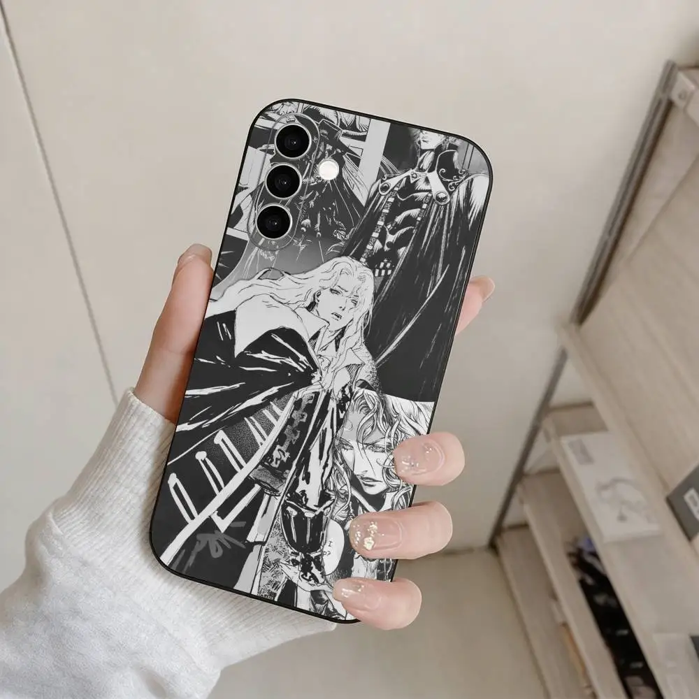 Фото Чехол для телефона Game C-Castlevania Alucard для Samsung Galaxy A73, A72, A71, A70, A53, A52, A51 и других моделей, мягкий черный чехол. №4