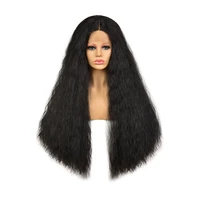 yaki wigs for black women lace front wig synthetic lace wig 24 inch black lace wig cosplay synthetic lace front wig