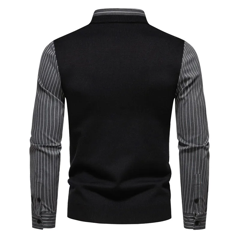 Осенняя мужская повседневная рубашка для отпуска в европейском и американском