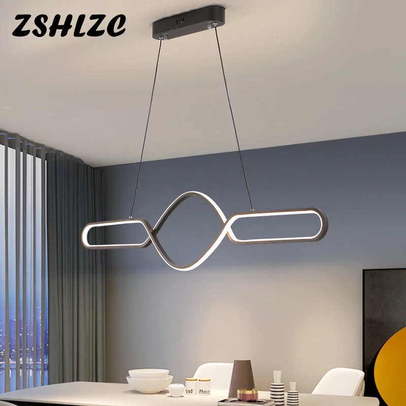 

2022 Modern LED Chandelier For Living Room Dining Room Bar Kitchen Room Dimmable RC Hanging Chandelier Fixtures AC110V Free Mail