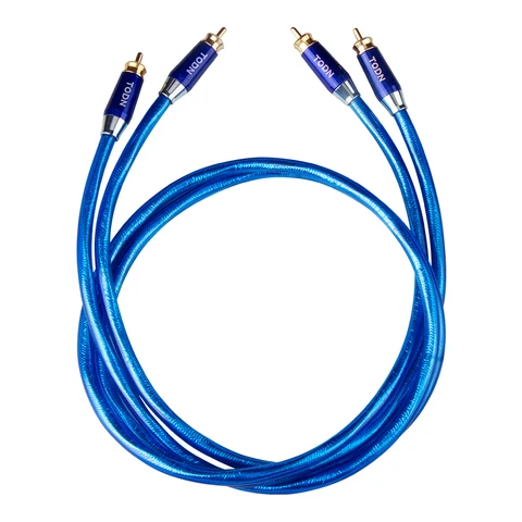 TODN HIFI1 серебрянный аудиокабель RCA 2RCA