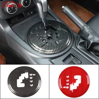 abs carbon fiber car central control shift gear panel cover trim stickers for mazda mx 5 2009 2014 auto interior accessories