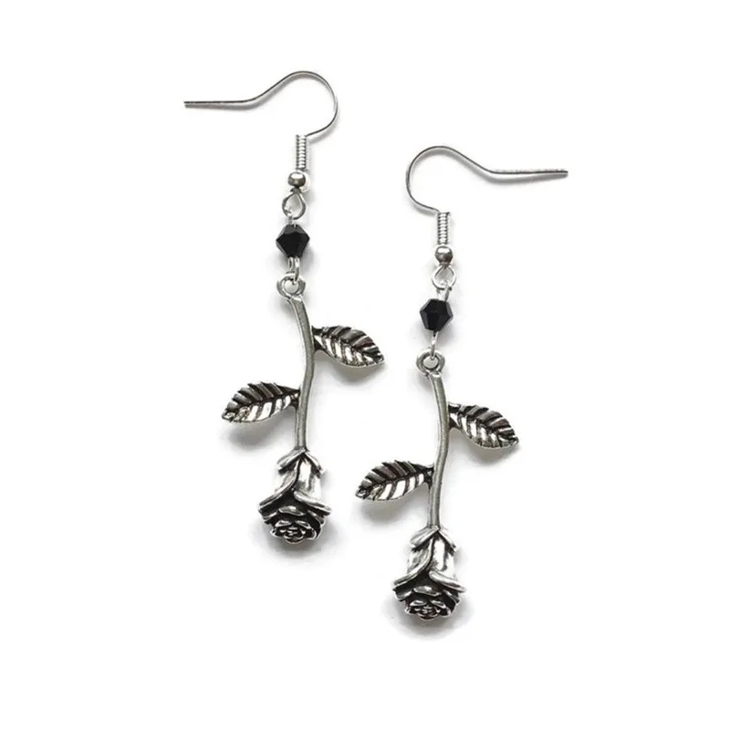 

2022 New Hot Selling Creative Personality Fashion Rose Earrings Earrings Ear Hooks Women's Jewelry
