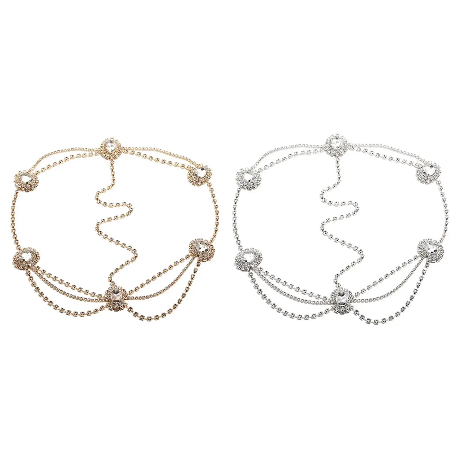 Цепочка на голову Стразы богемные ювелирные изделия бохо лоб для выпускного