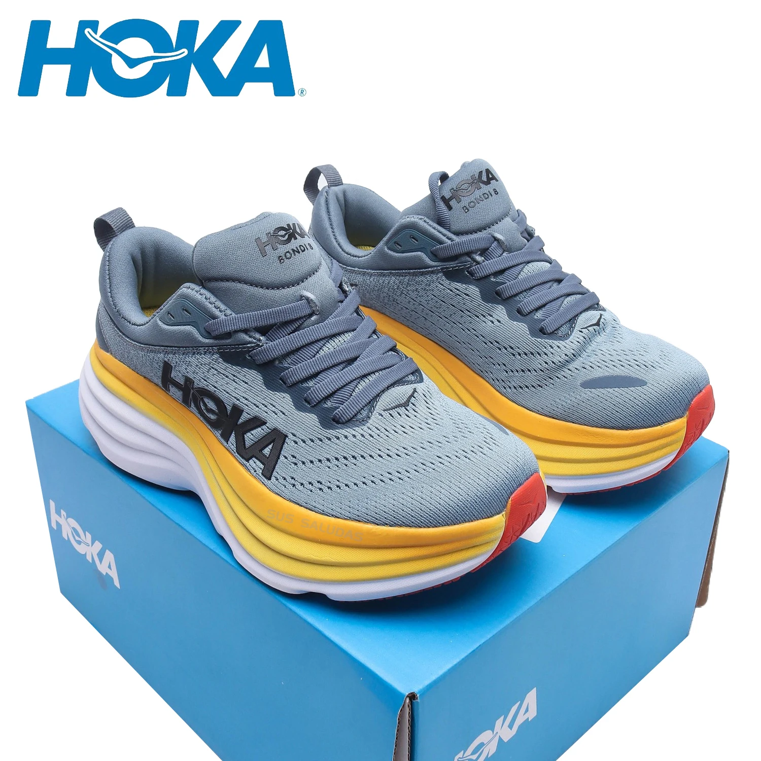 

Мужские кроссовки для бега HOKA Bondi, повседневные сетчатые Сникерсы для ходьбы и занятий спортом, Нескользящие кроссовки для тенниса, 8 шт.