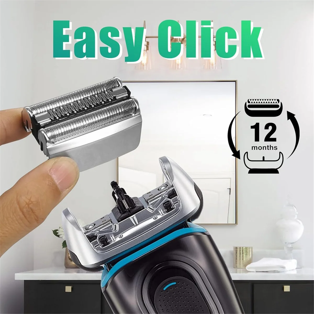 Сменная головка электробритвы серии 8 83M для лезвий Braun S8 модель 8370Cc 8340S 8350S 8467 2 шт.