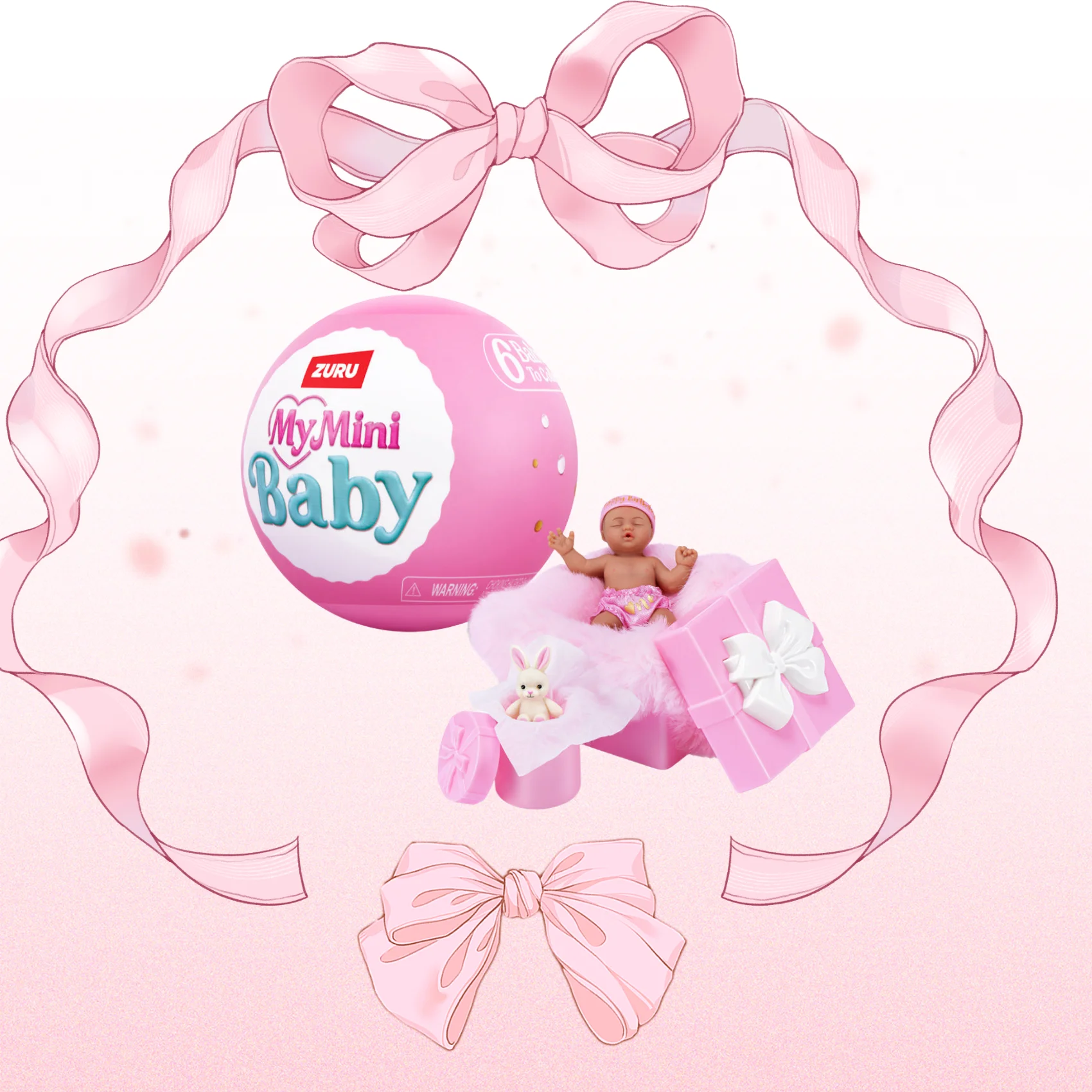 Фото В наличии: Zuru Mini Brands Sweet Baby – силиконовая миниатюрная кукла-капсула, настольное украшение, коллекционная игрушка, подарок на день рождения или праздник для детей №2