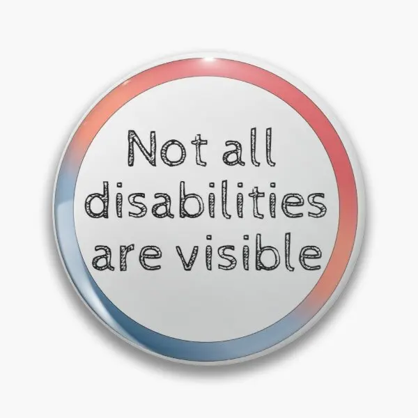 

Invisible Disability Customizable Soft Button Pin Decor Cartoon Lapel Pin Clothes Badge Gift Creative Jewelry Women Cute Hat