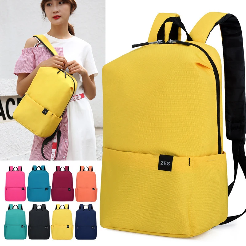 Unisex Multi-Color Multi-Size Backpacks Letter Print Logo Custom Men Women Waterproof Fashion College Small School Bag Backpack
