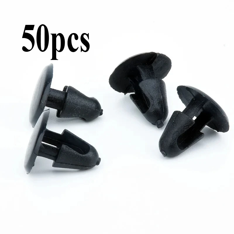 

50 шт. авто крепеж 5 мм отверстие крышки двигателя крыло бампера Rievts черный Автомобильный Дверной отделки панели фиксаторы клипсы для GM Toyota