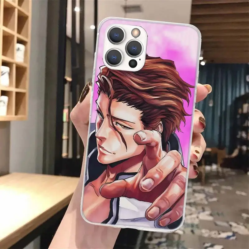 Мягкий чехол для телефона Aizen Sousuke Bleach iPhone 16 15 14 13 12 11 Pro Max X XR XS 7 Plus 8 + SE
