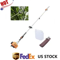 52cc Gas Pole Saw 2 Stroke Chainsaw Air-cooled Tree Pruner Trimmer NEW Garden Tree Pruning Cutting Tool Landscaping 6500RPM