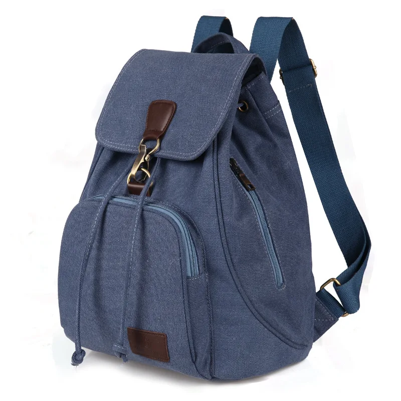 

Винтажный холщовый рюкзак из чистого хлопка на шнурке для женщин, дорожные модные женские сумки на плечо для девочек-подростков, школьный портфель для ноутбука