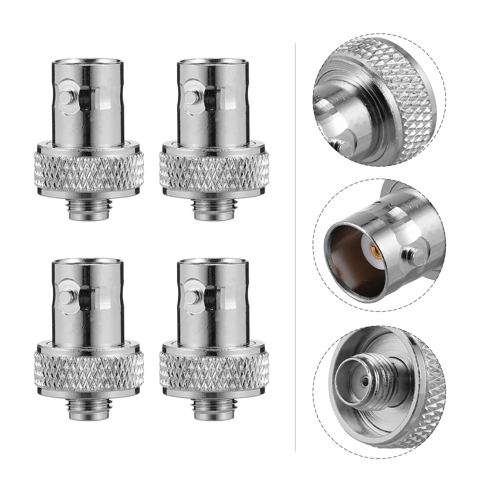 

4Pcs / Coaxial Radio Frequency Intercom Adapter BNC to SMA Joint