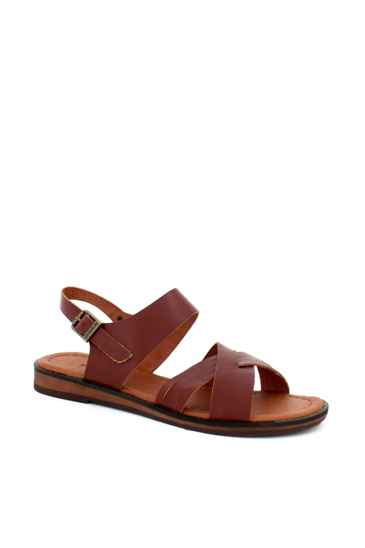 

Сандалии женские из натуральной коричневой кожи, Модные дышащие легкие босоножки, Повседневная летняя обувь