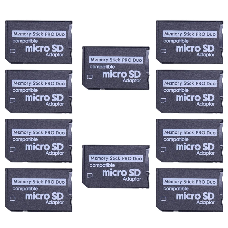 

10X карта памяти Pro Duo Mini MicroSD TF адаптер MS SD SDHC кардридер для Sony & PSP Series