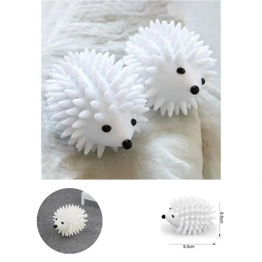 

Cartoon 4Pcs Useful Burrs-free Hedgehog Shape Cleaning Balls PVC Laundry Balls Easy to Operate for Daily Use