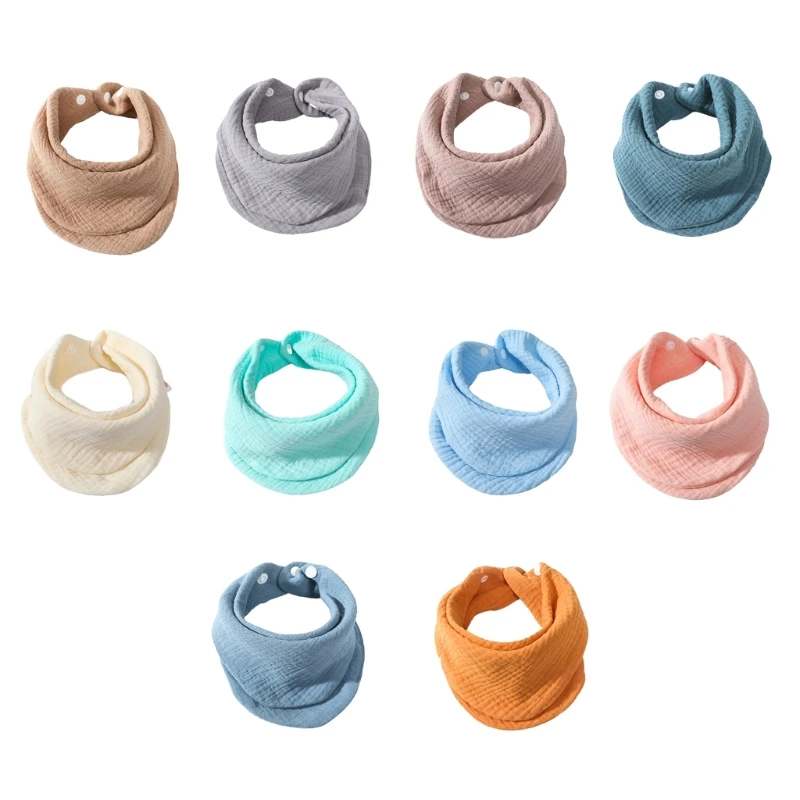 

Детские банданы, Слюнявчики для девочек, детские нагрудники для маленьких девочек, мягкие нагрудники для маленьких мальчиков 40JC