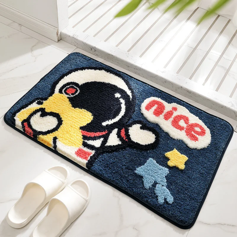 

2023 absorbent floor mats, soft and non slip bathroom floor mats grey