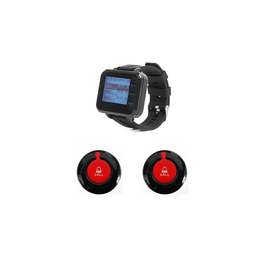 Беспроводная кнопка тревоги для пожилых людей часы пейджер домашняя